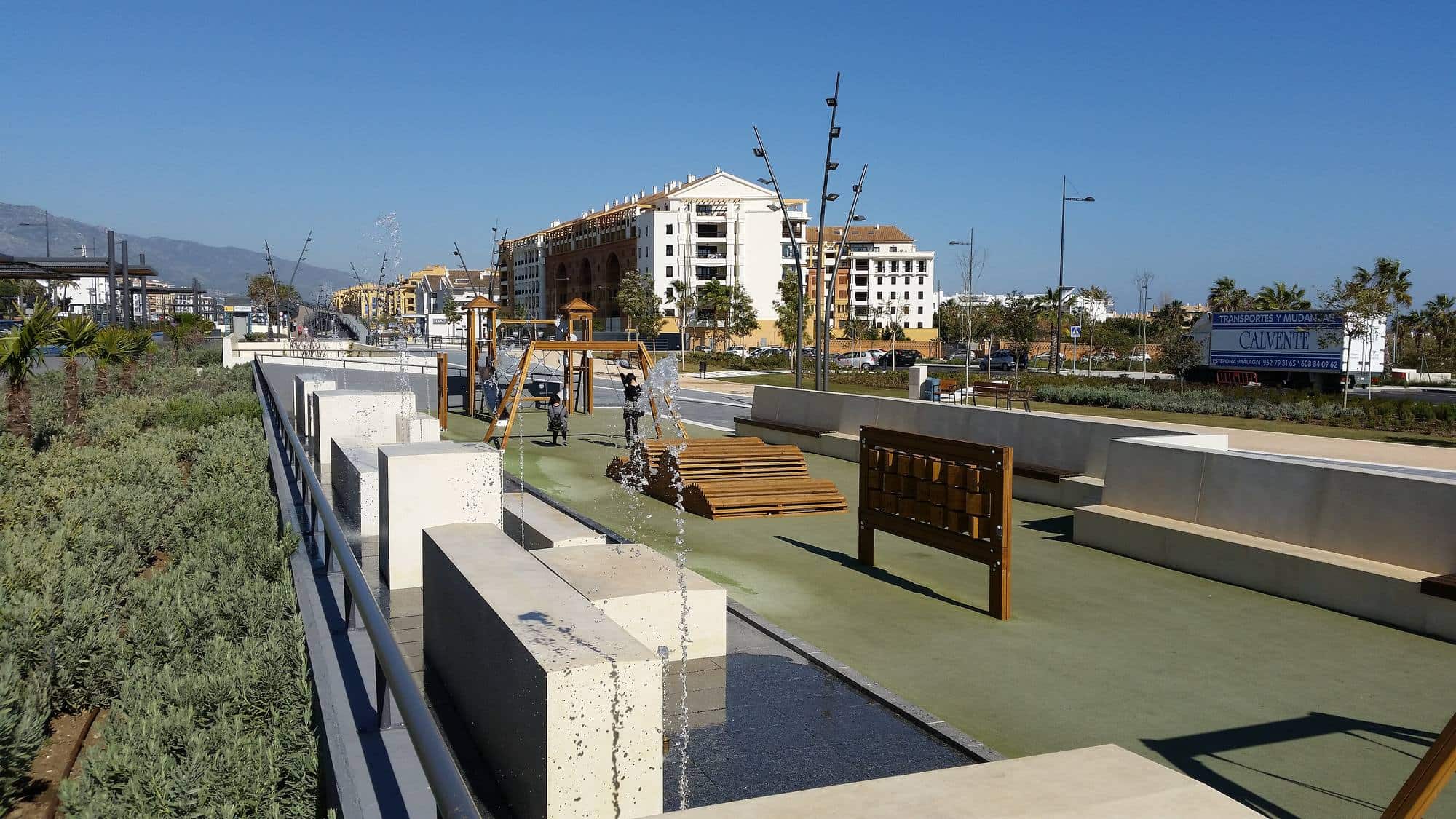 The boulevard in San Pedro de Alcántara